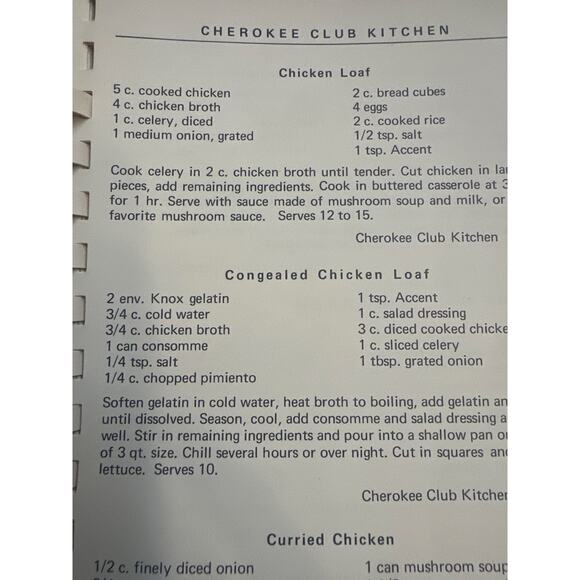 Cherokee Club Cookbook (1968) - Picture 4 of 6